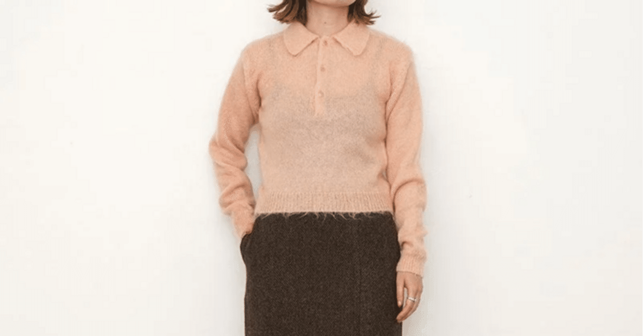 トップス BRUSHED SUPER KID MOHAIR KNIT SHORT POLO Auralee Brushed Super Kid Mohair Knit Short Polo Ink Black – Neighbour