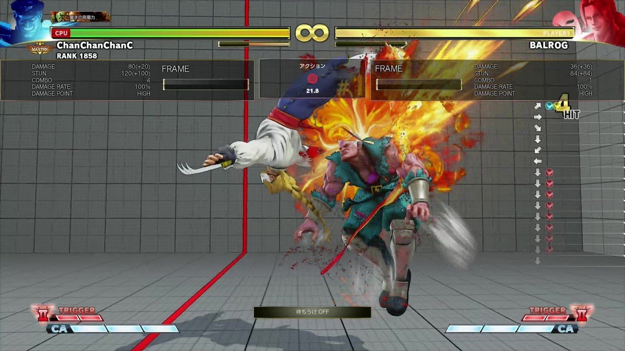 ベガのキャラ対 19 10 30 バルログ対策考察2 ストリートファイター5 Chan C Hanagumi Note