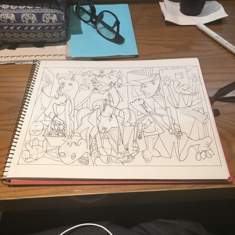 いまゲルニカを模写して想うピカソの心象 Makotosueyoshi Note いまゲルニカを模写して想うピカソの心象 Makotosueyoshi Note