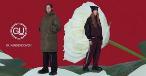 GU UNDERCOVER フード付きロングコート ブラック GU公式 | ヒートパデッドコンバーチブルコート UNDERCOVER