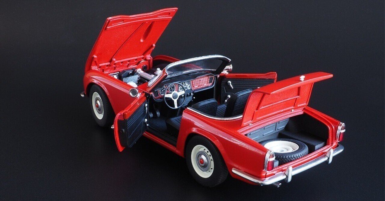 カーモデルギャラリー】 1/24 Triumph TR4 （3Dプリント フル