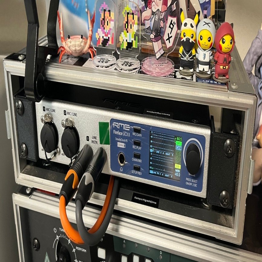 RME Fireface UCXIIをハーフラックにラックマウントしたい