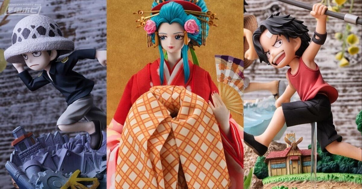 久月とメガハウスのコラボフィギュア「日本人形 ONE PIECE 小紫