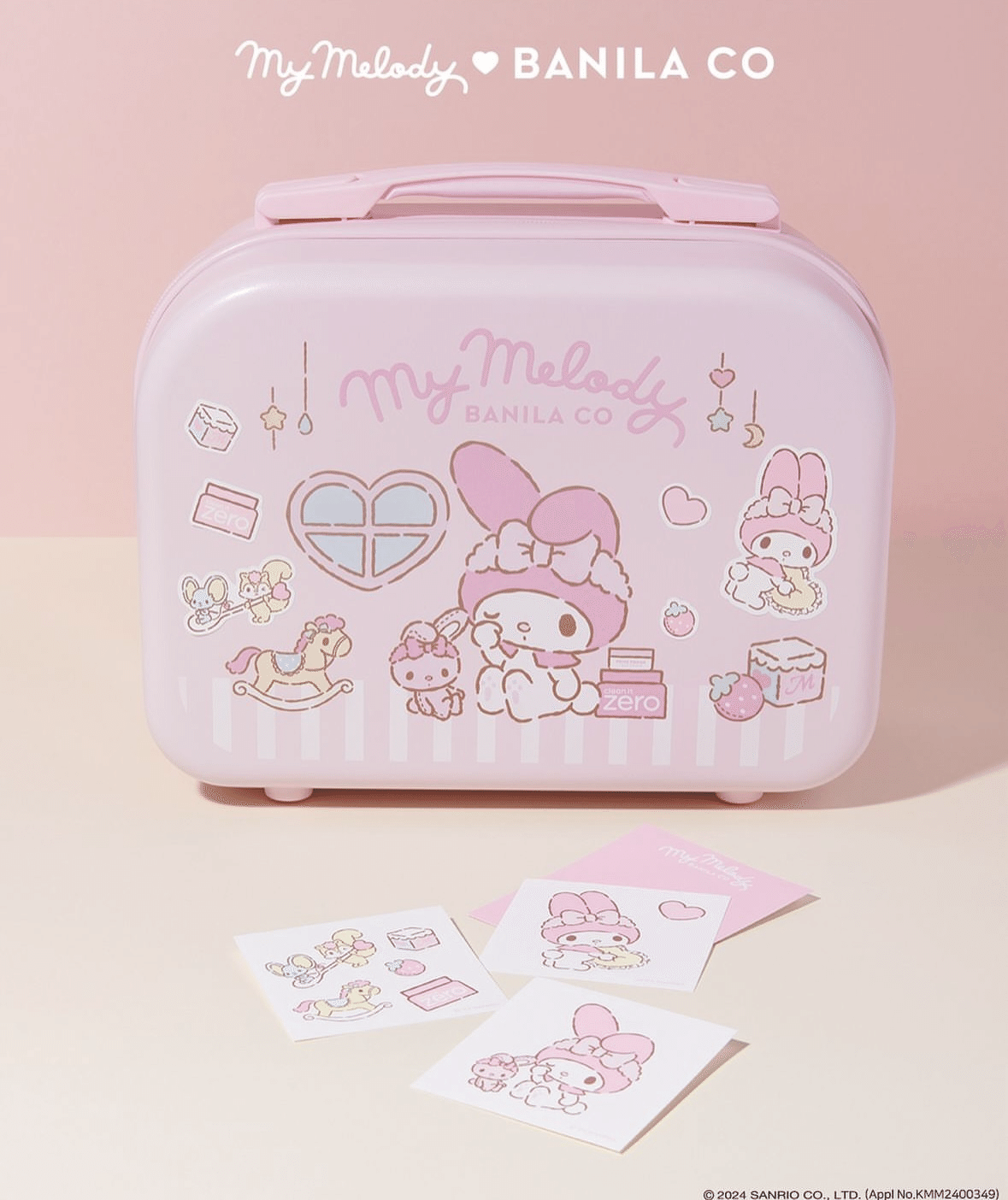 マイメロディ マイメロ キャリーケース バッグ  韓国 バニラコ バニラコ 韓国限定 マイメロディ コラボ ミニキャリーバッグ