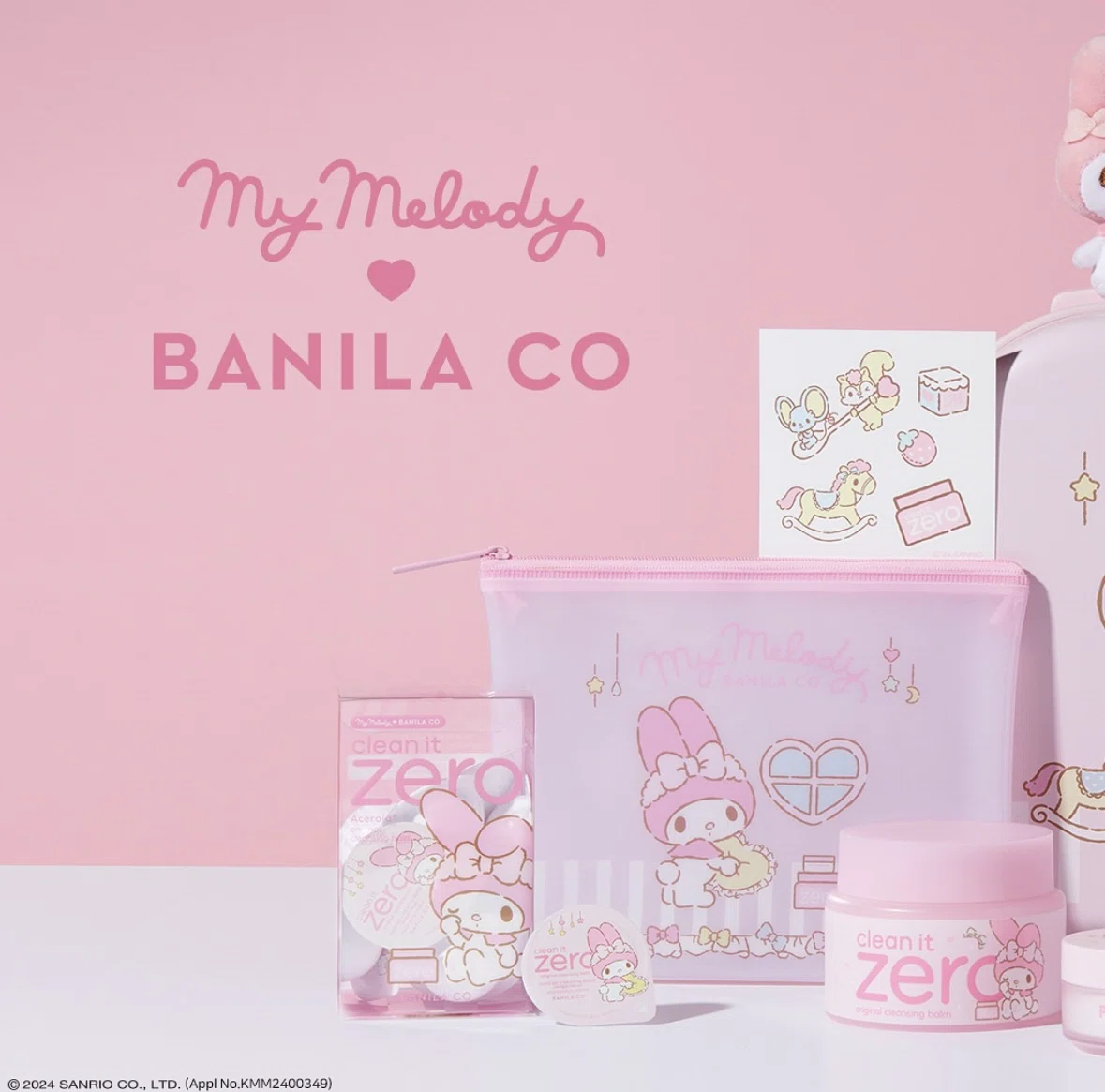 新品未開封　バニラコ　マイメロ キャリーケース　クレンジング　ヘアバンド バニラコがマイメロコラボ第2弾を発売🎀｜짱키티【ﾁｬﾝｷﾃｨ】