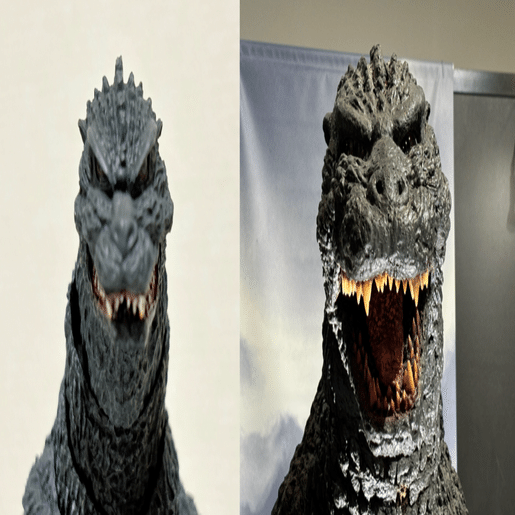 ゴジラ　ヘッド　ビオゴジヘッド ゴジラvsビオランテ ゴジラVSビオランテ』ゴジラ（1989）が映画ポスターアートとセットに