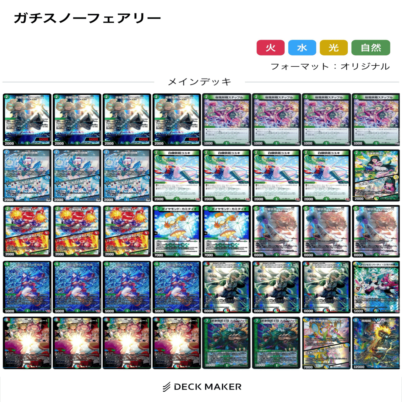 シータスノーフェアリー　デッキ　にじさんじ ヨビニオンで集まれ妖精達！シータスノーフェアリー！(全文無料)3/26