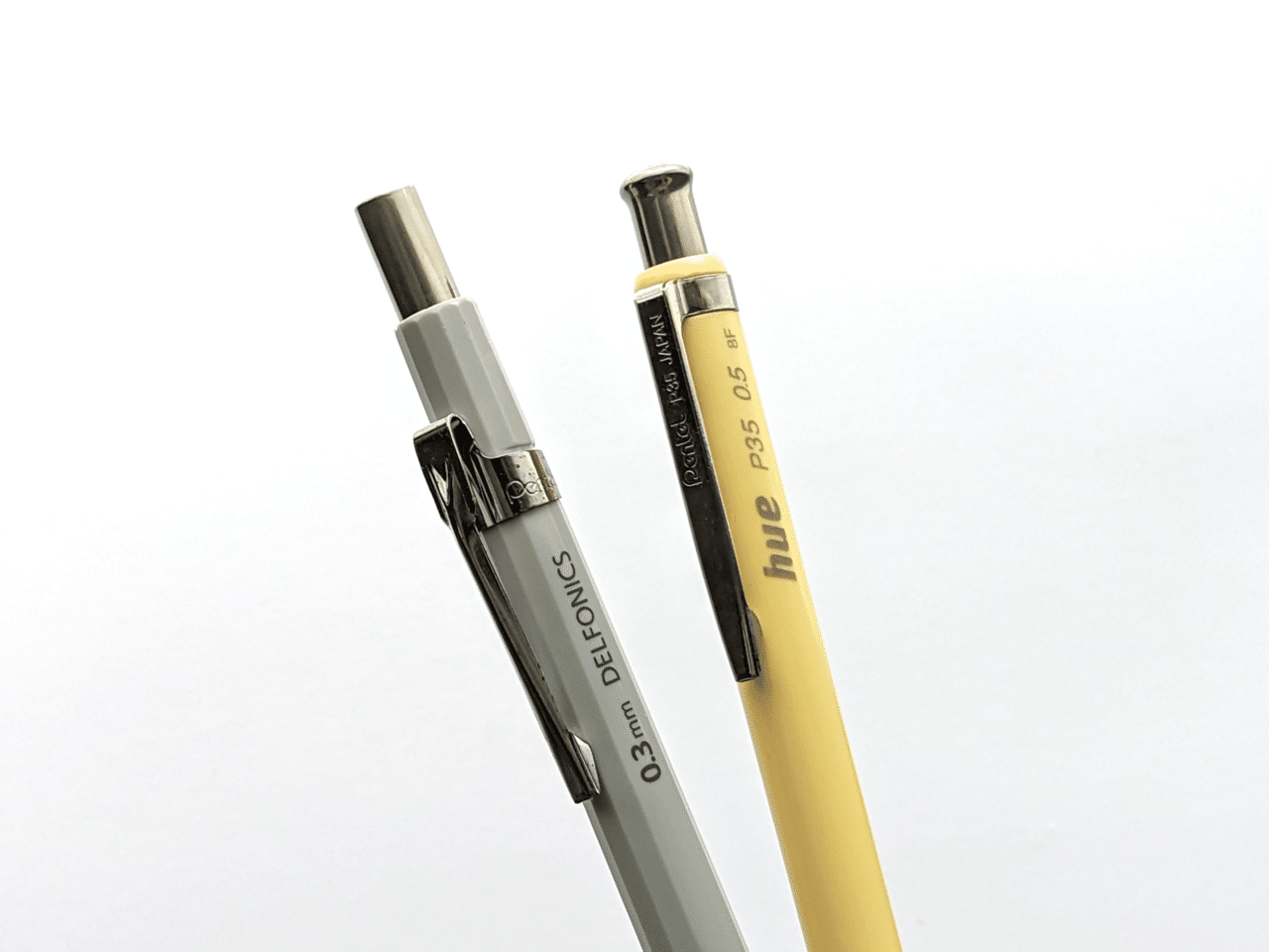 ぺんてる シャーペン シャープペンシル hue P35 イエロー 0.5 廃番 廃盤