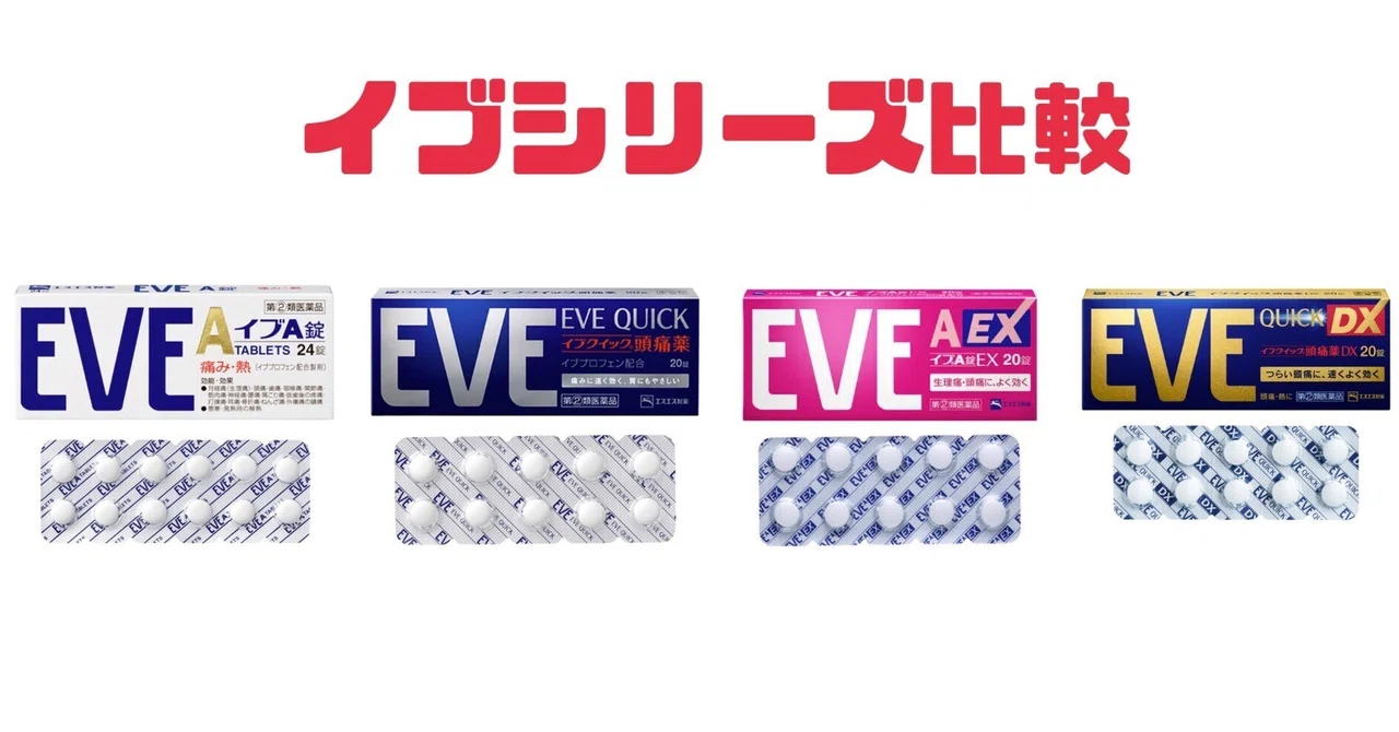 💊イブシリーズ比較💊｜🐈‍⬛ミナト🍼@薬剤師が教える市販薬【特化型note📔】