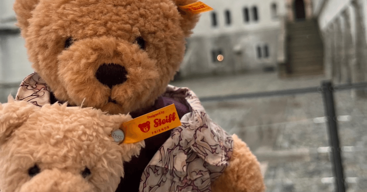 シュタイフ 飛行機とテディベア AIR Steiff ぬいぐるみ ぬいぐるみイマーシブ空間で心がととのった旅~ドイツ シュタイフ