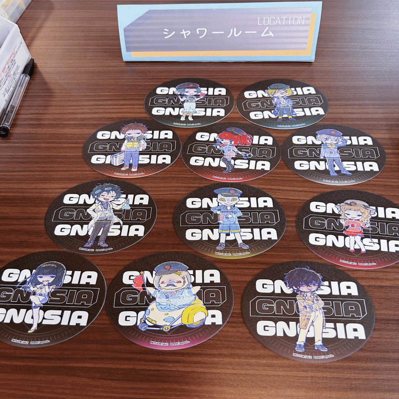 グノーシア セツ しげみち シピ コラボカフェ(ダイナー)コースター3枚