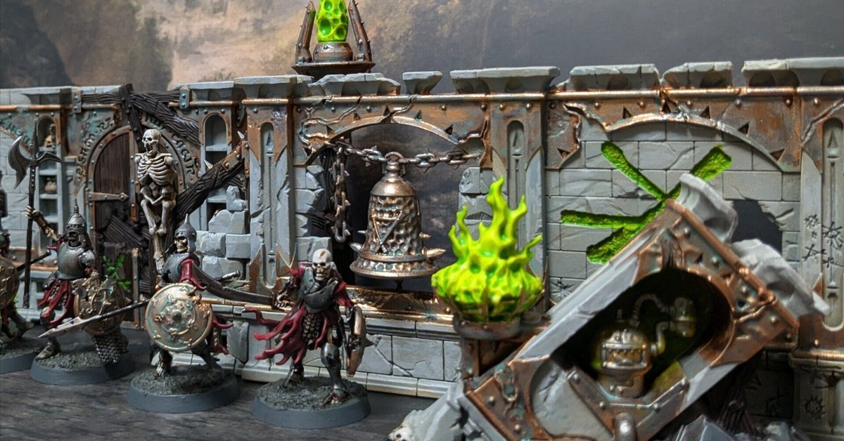 スピアヘッドのテレイン ざっくりペイント ウォーハンマー