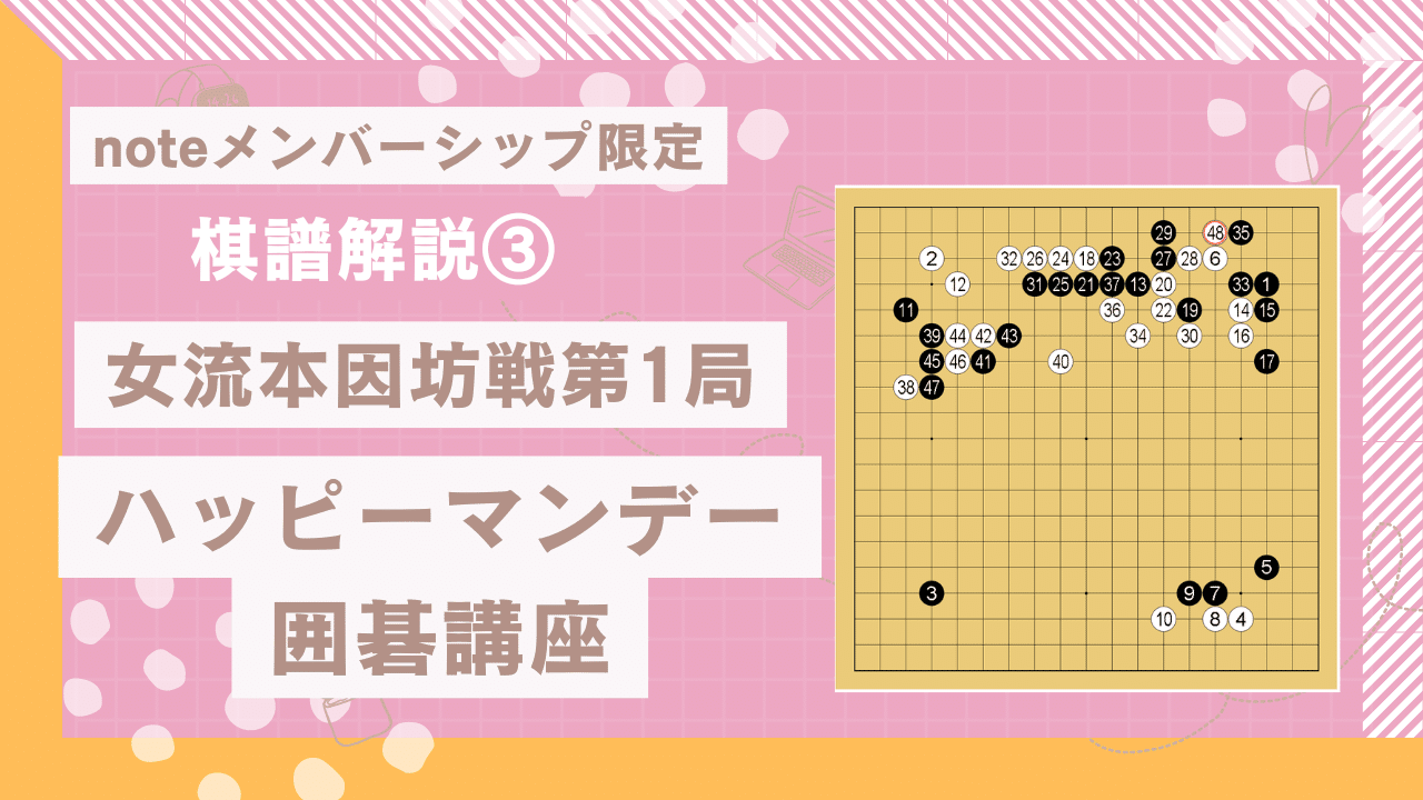 ハッピーマンデー囲碁講座棋譜20240930