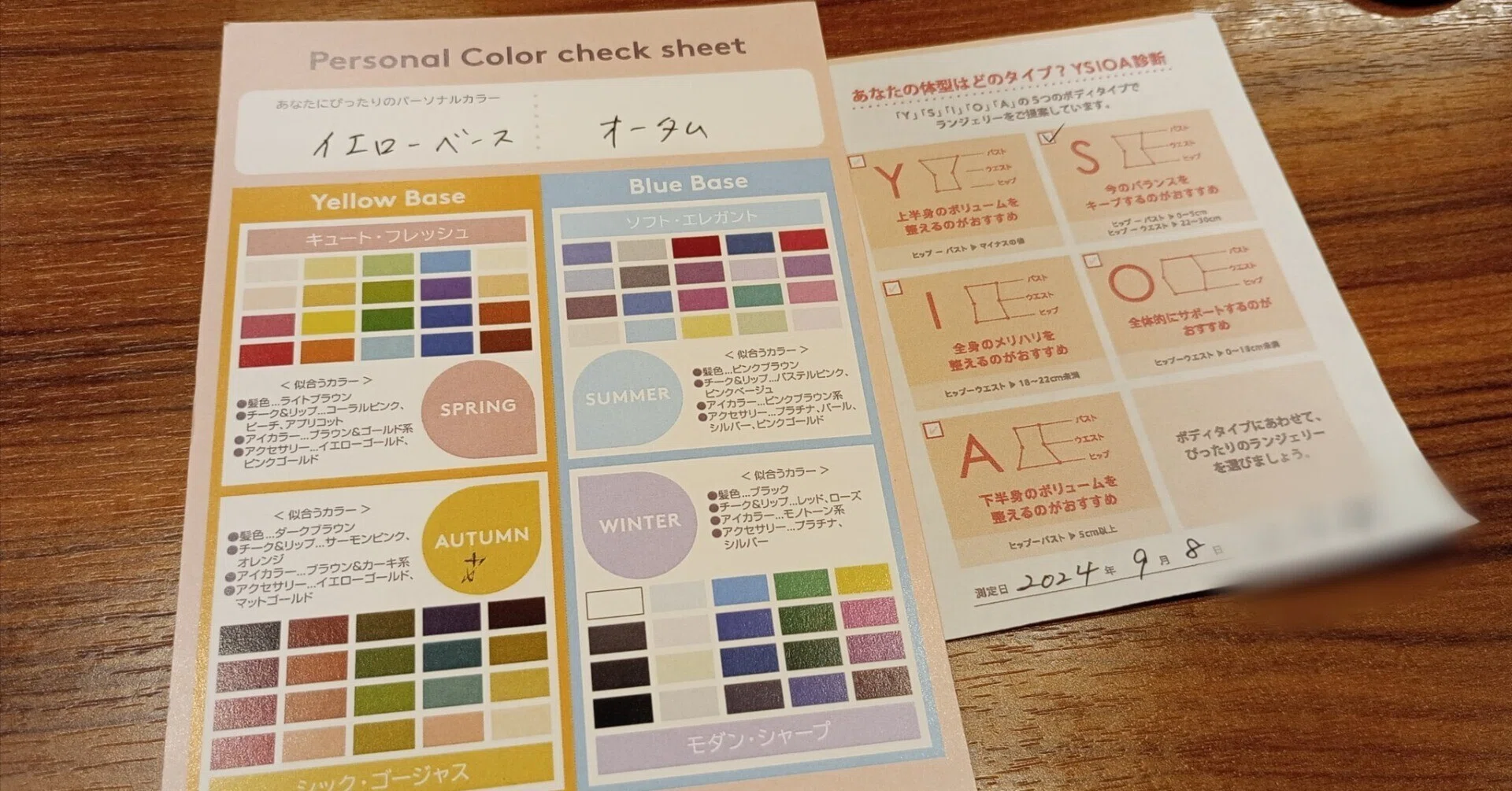 パーソナルカラー診断を受けてみたら色々納得した話｜よしきち