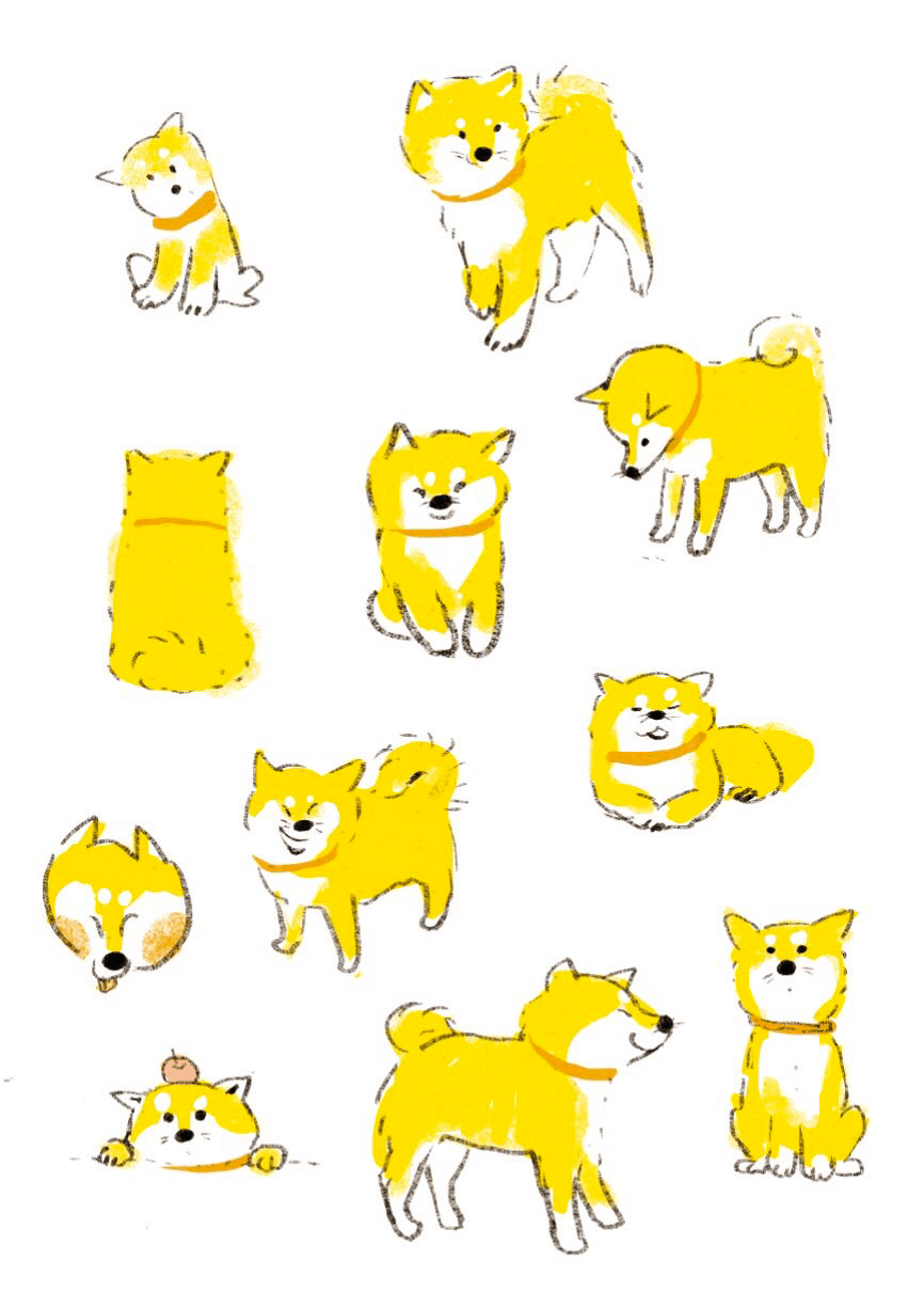 犬の日 ももろ Illustrator 絵本 Note