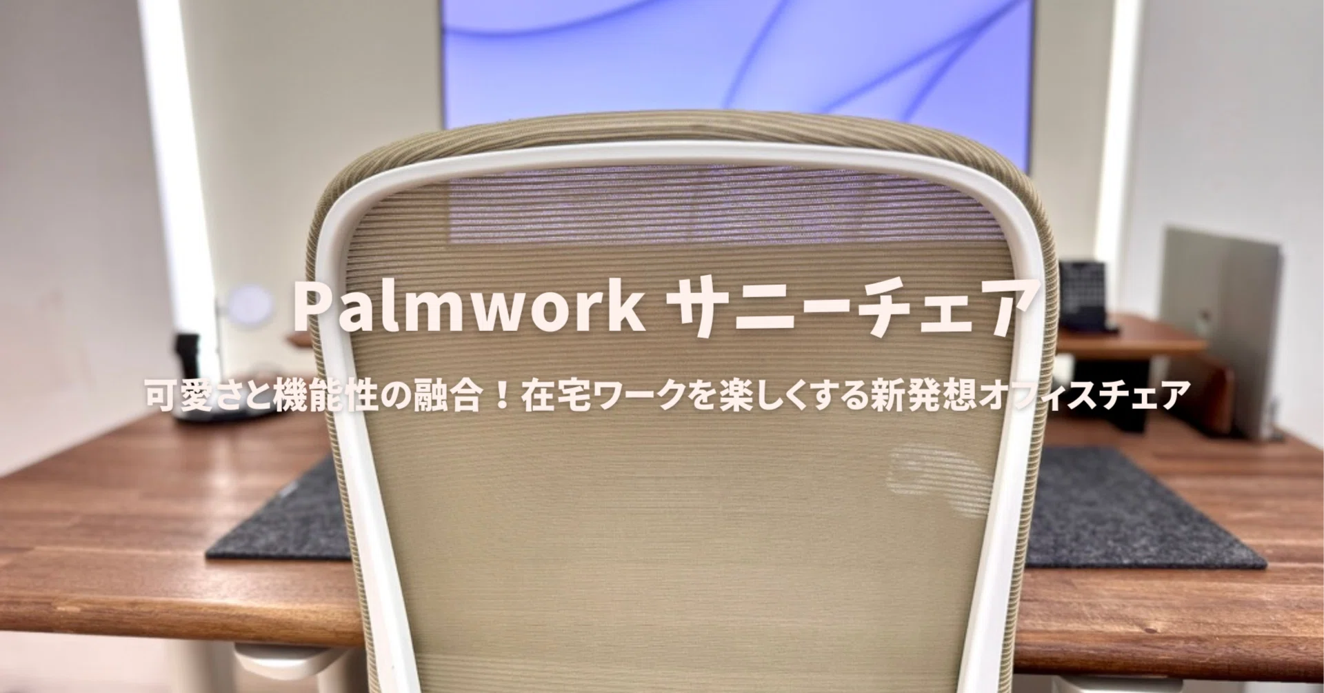 Palmworkサニーチェアレビュー！可愛さと機能性の融合、在宅ワークを 