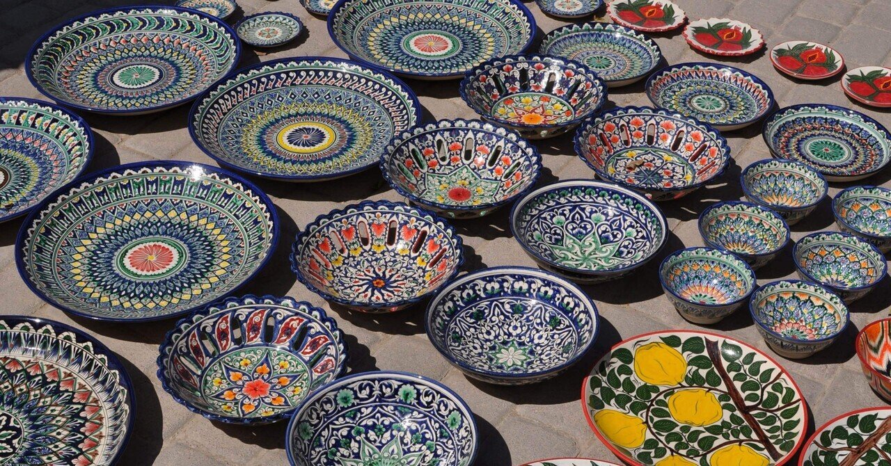 ウズベキスタンのお土産 ～スザニ・お皿・ハサミ～｜travel34