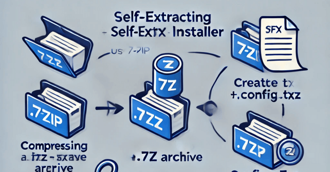 7-ZipのSFX（自己解凍形式）ファイル作成忘備録｜ぽぽろ