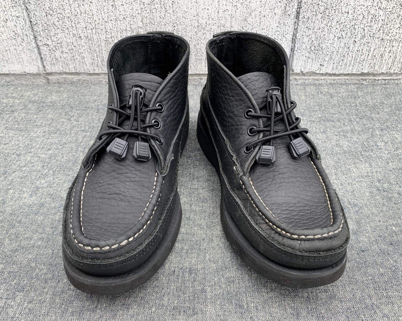 ラッセルモカシン タッセル風チャッカ ブラック|NAOSHIYA ラッセルモカシン タッセル風チャッカ ブラック|NAOSHIYA