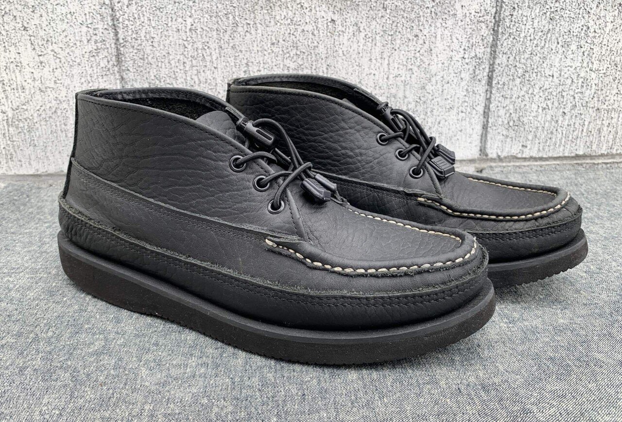 ラッセルモカシン タッセル風チャッカ ブラック|NAOSHIYA ラッセルモカシン タッセル風チャッカ ブラック|NAOSHIYA