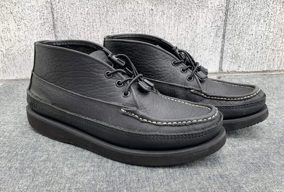 ラッセルモカシン タッセル風チャッカ ブラック｜NAOSHIYA CUSTOM FACTORY