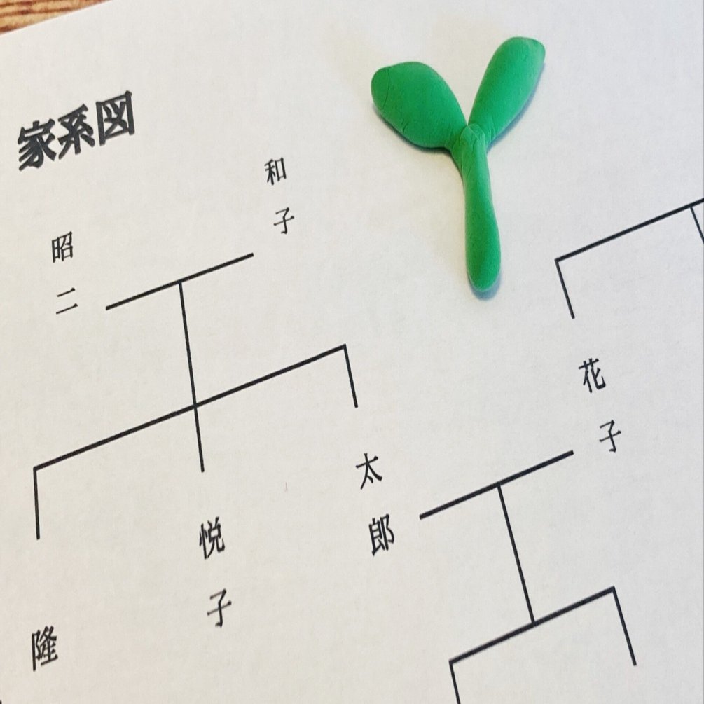 天国のお父さん、作りかけだった家系図を完成させましたよ。｜Meg Y, image size:1920x1005