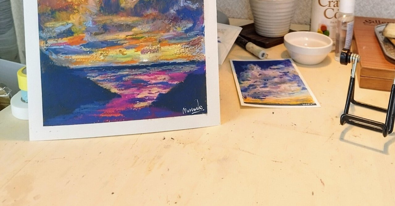 オイルパステル】制作工程を見せます！｜森脇由宇のなんやかんや