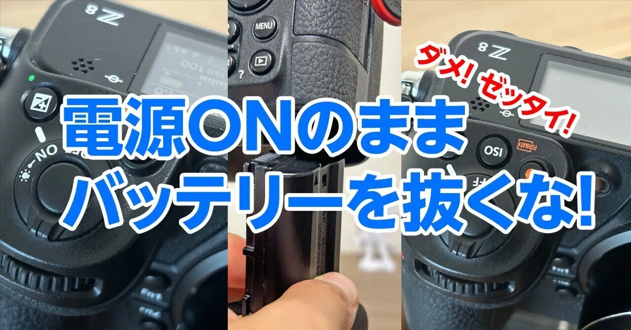 電池交換】カメラは正常に電源を切らないと色々と面倒なことが起こる 
