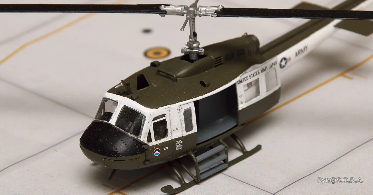 プラモデル製作記 ハセガワ 1/72 ベル UH-1H イロコイ｜Ryo@S.O.R.A.