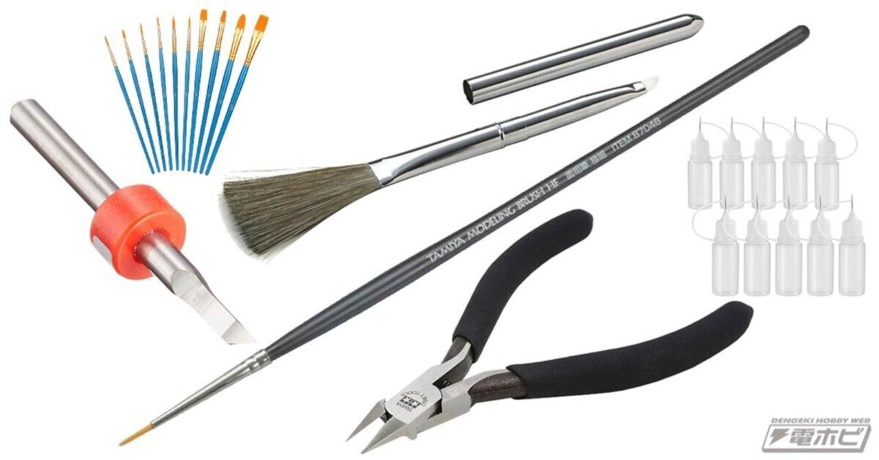 タミヤ「メイクアップ材シリーズ モデリングブラシHF 面相筆 極細