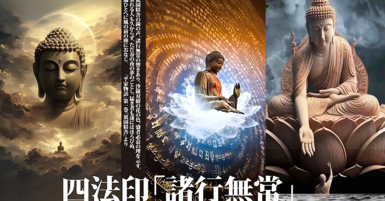 【自分の人生のある場所で暮らす方法①】☆釈迦の仏教・四法印「諸行無常」☆☆★★☆｜ゲンキポリタン