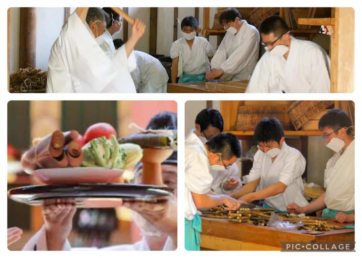 神職総出でつくる「神饌」(しんせん)|でんしゅう🌏占い鑑定とコーチングの相乗効果で、開運へと伴走します。