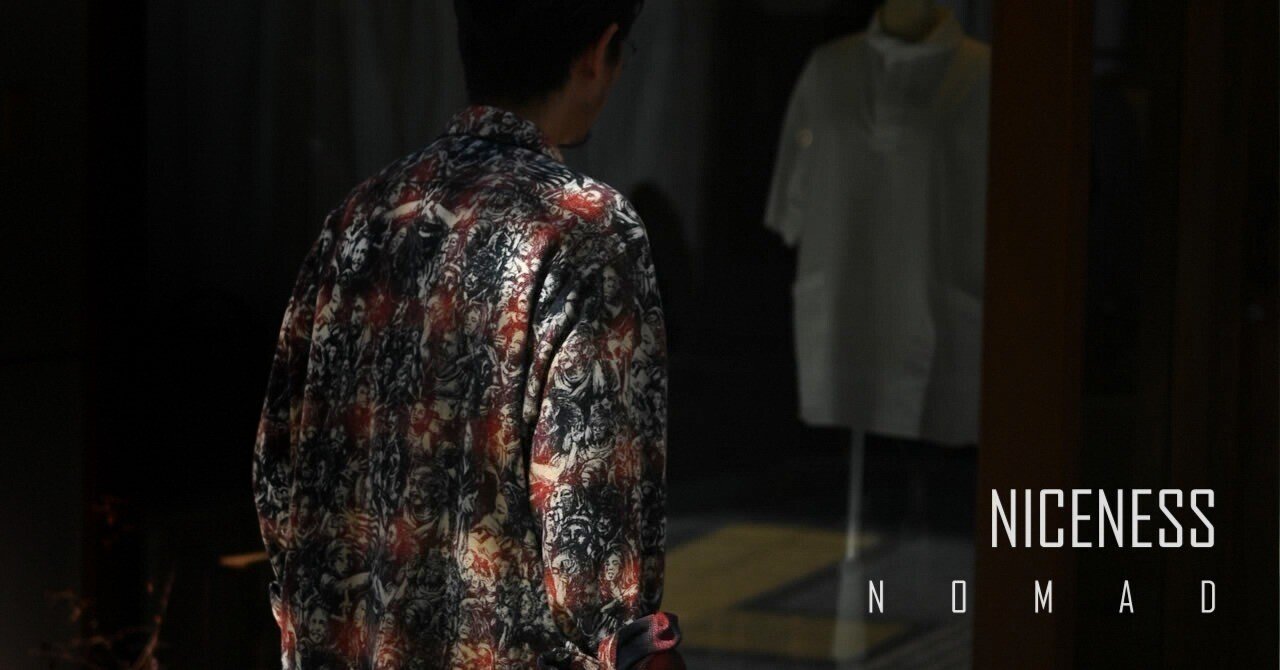 NICENESSナイスネス STROBE ネルシャツ ウッドストックコットン L NICENESS / STROBE ネルシャツ L/S - ウッドストックコットン｜NOMAD