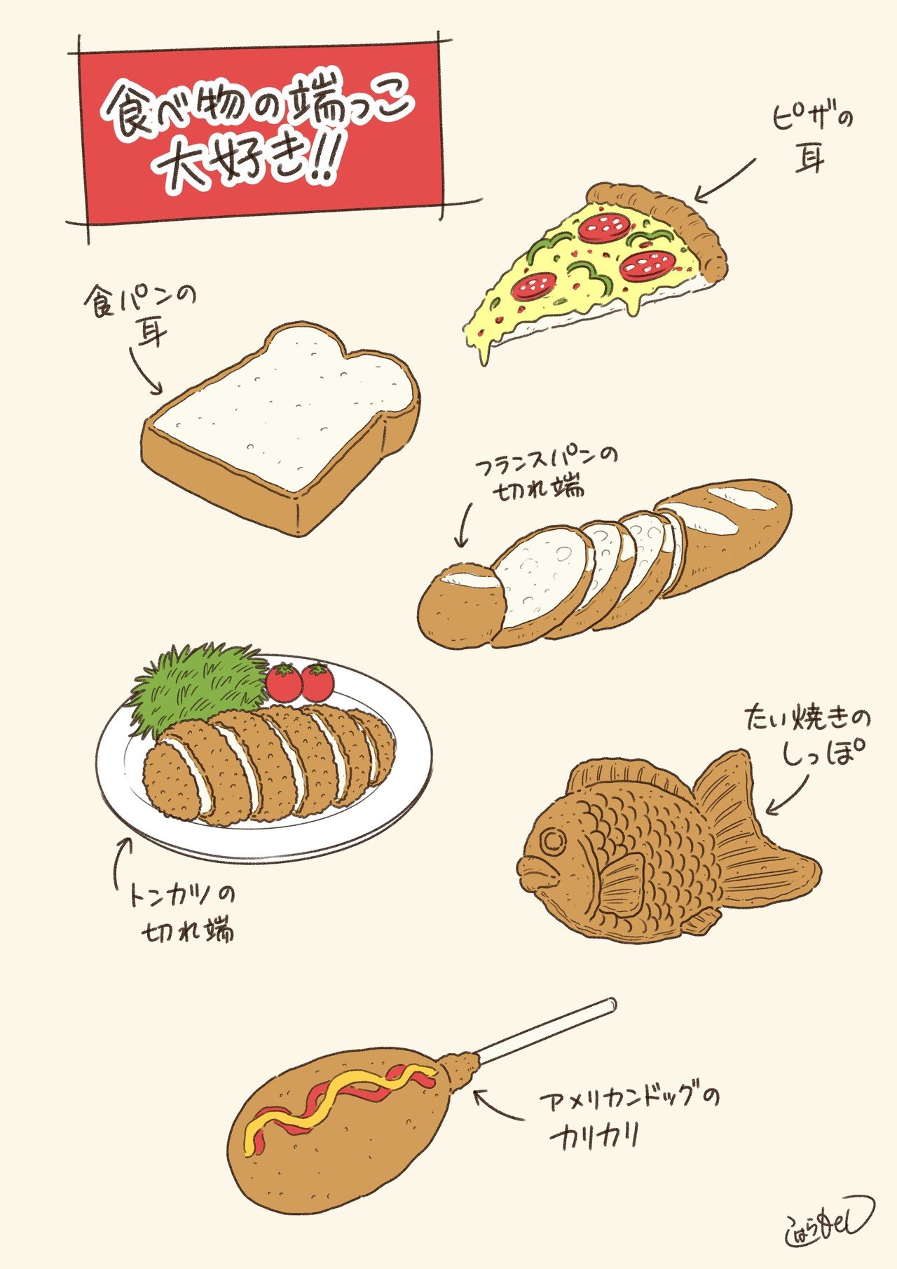 食べ物の端っこ大好き コハラモトシ Note
