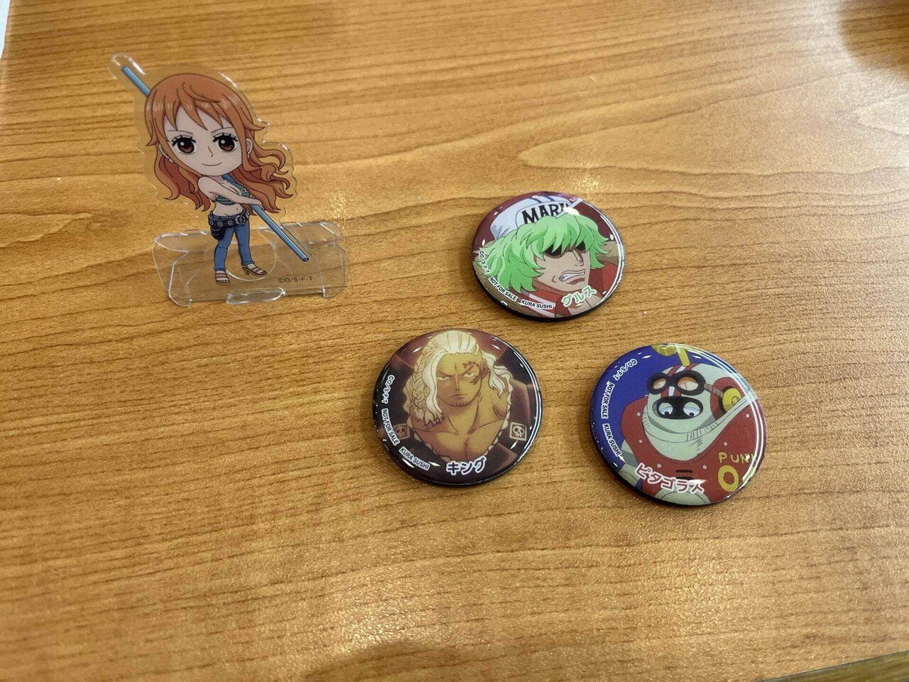 ワンピース くら寿司 マグネット コンプ マルチシート ポストカード