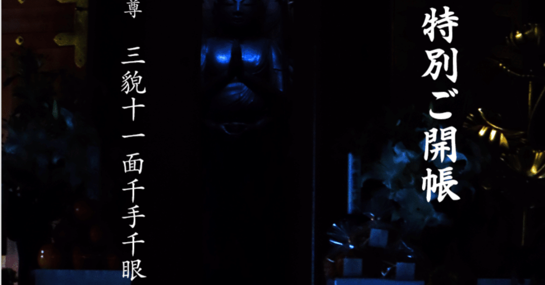 ☆秘仏公開☆補陀洛山寺「三貌十一面千手千眼観世音菩薩」-世界遺産20