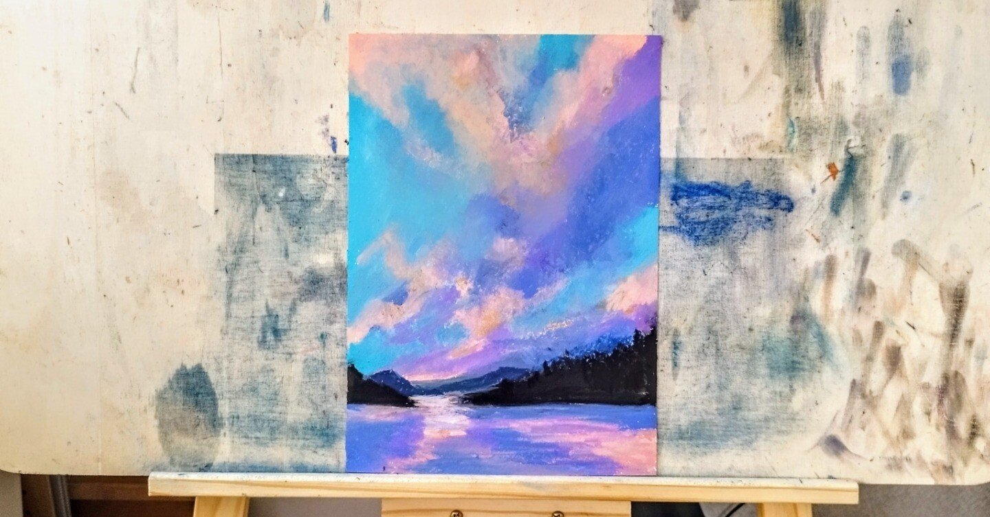 オイルパステル】いくつになっても、真似することが一番の上達法｜森脇