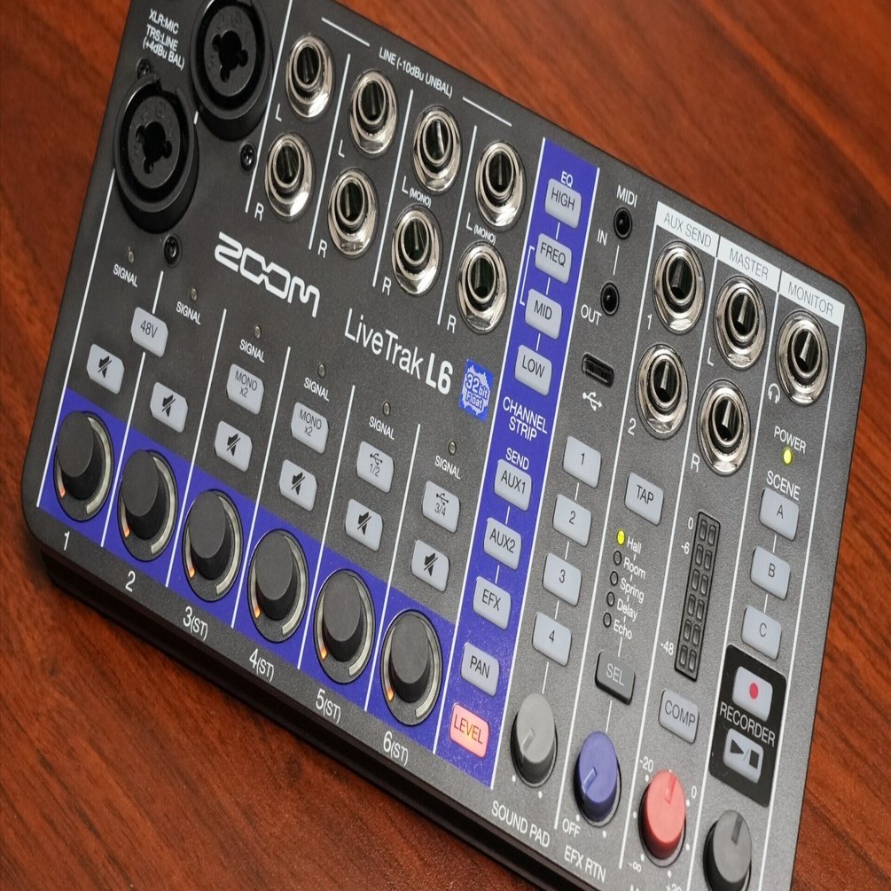 話題のミキサー ZOOM LiveTrak L6のファーストインプレッション｜松井