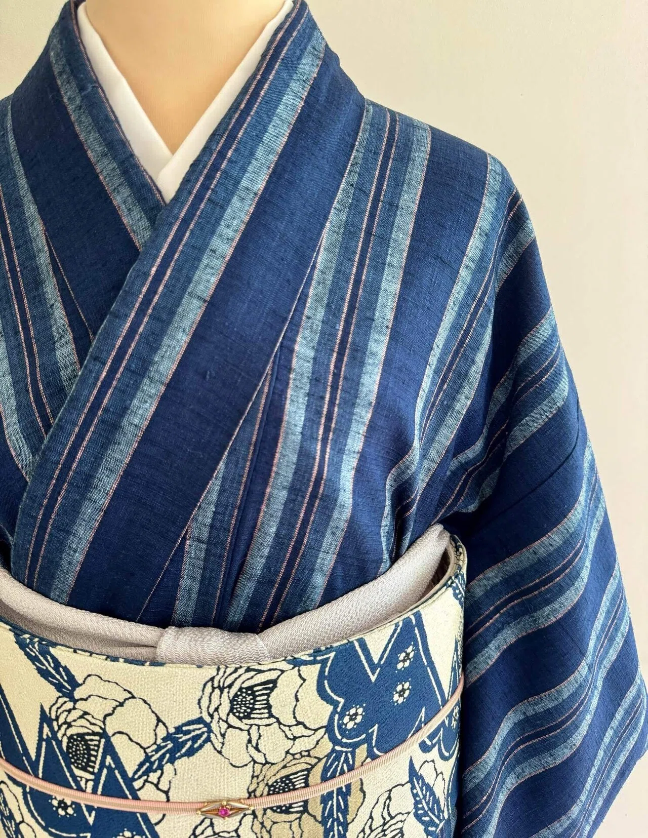 きものヱビス□ 太子間道 お召 きもの きものヱビス□ 太子間道 お召 きもの