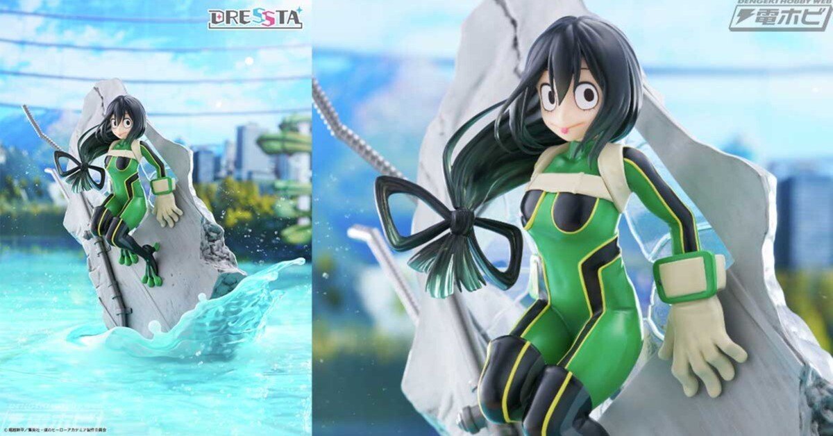 【完全受注生産商品】 僕のヒーローアカデミア　DRESSTA　蛙吹梅雨 僕のヒーローアカデミア』蛙吹梅雨がタイトーの新物販フィギュア