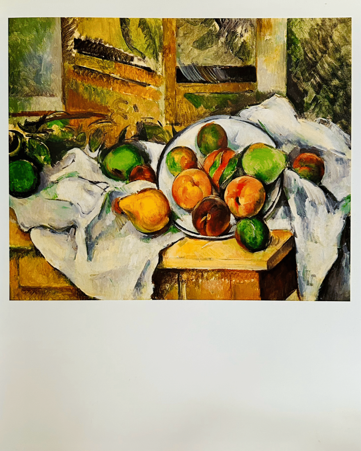 油彩画 果物と陶器 落美 油彩画 果物と陶器 落美 果物の