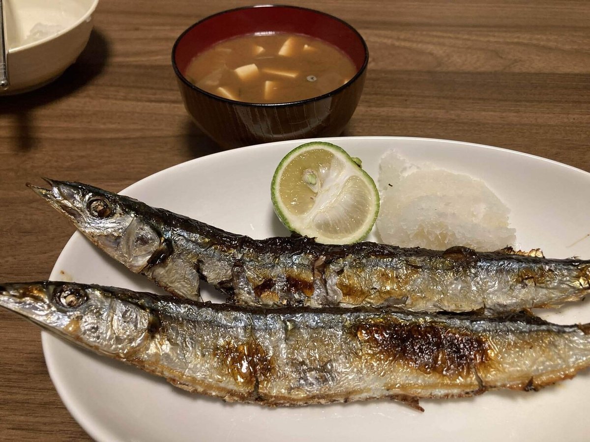 自炊の記録（秋刀魚）｜ポン太 