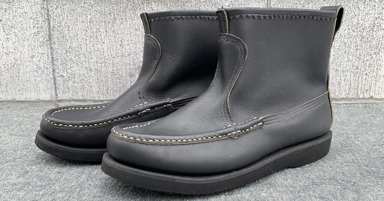 ラッセルモカシン ノックアバウト ブラック｜NAOSHIYA CUSTOM FACTORY