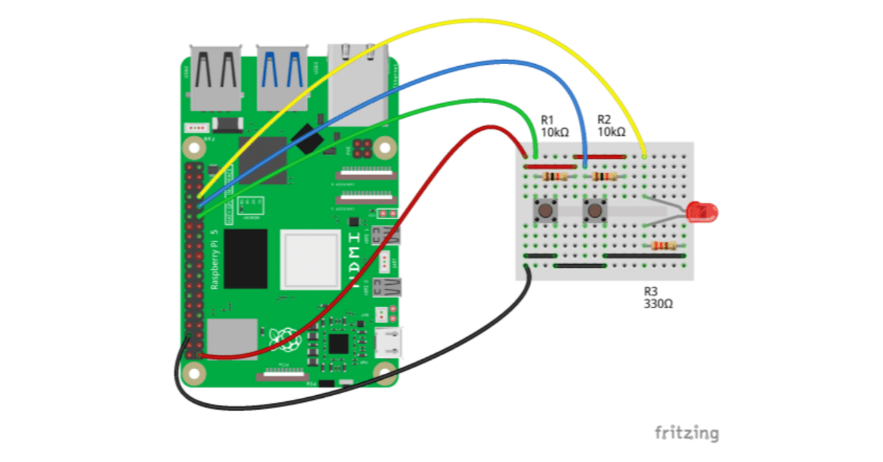 libgpiod(v1)でラズパイ5のGPIOを制御：高レベルAPIの利用｜KAKAKKO