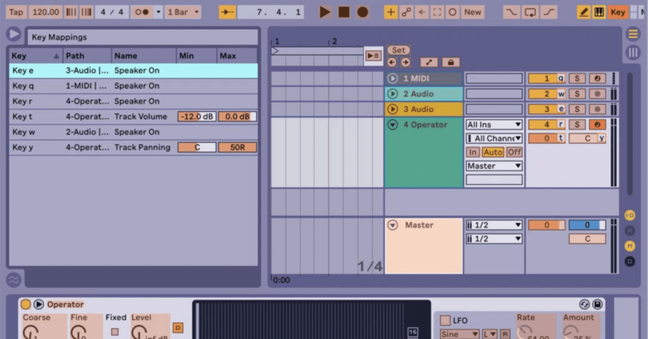 Shortcut keyboard Backlit - Ableton Live - macOS