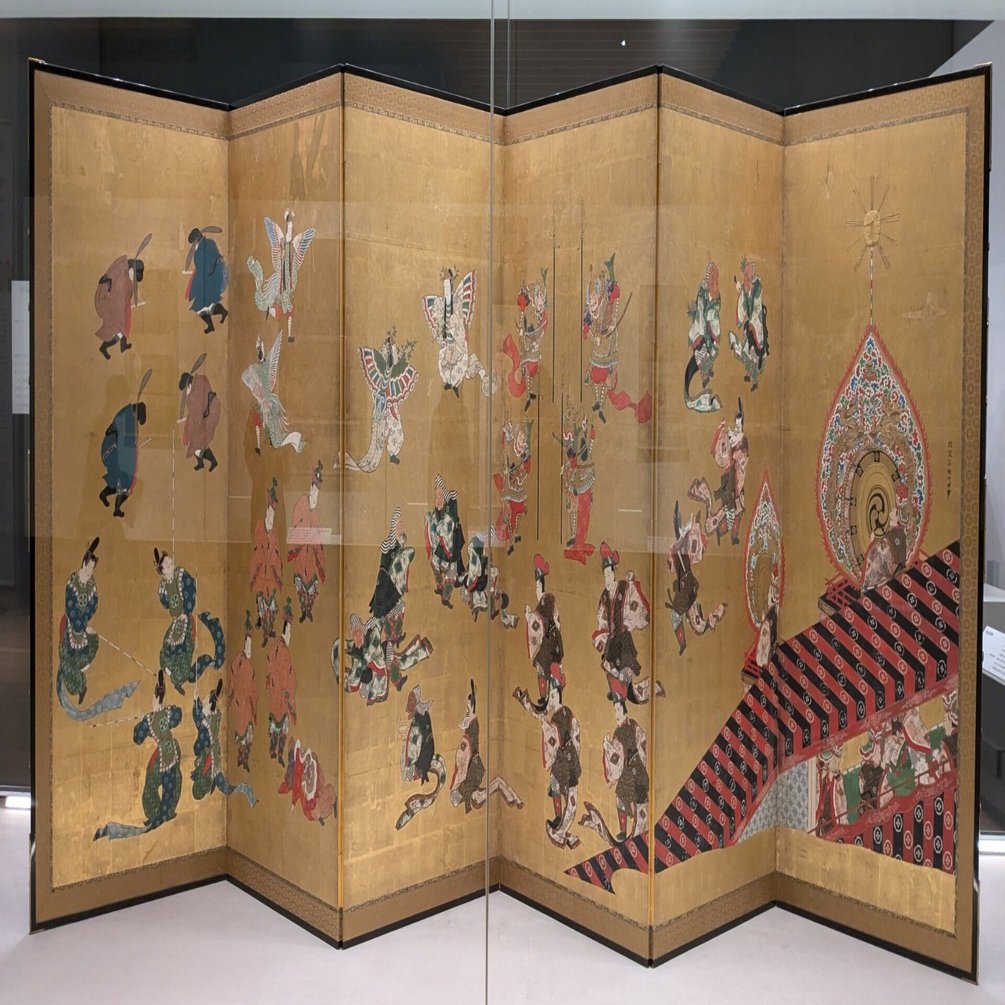 英一蝶画 如泉刻 唐獅子刻 印籠 木製 没後300年英一蝶―風流才子、浮き世を写す―」後期も行ってきました