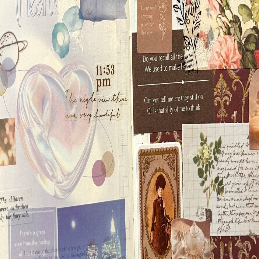 コラージュノートはシンプルなノートが一番かも｜七井泳哩