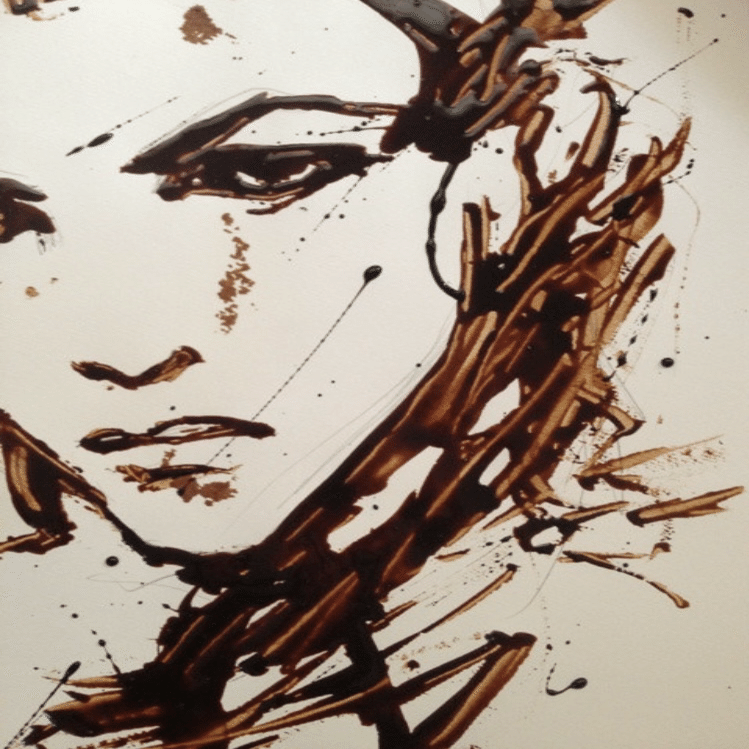 コーヒーをたらす理由｜minori coffee painting