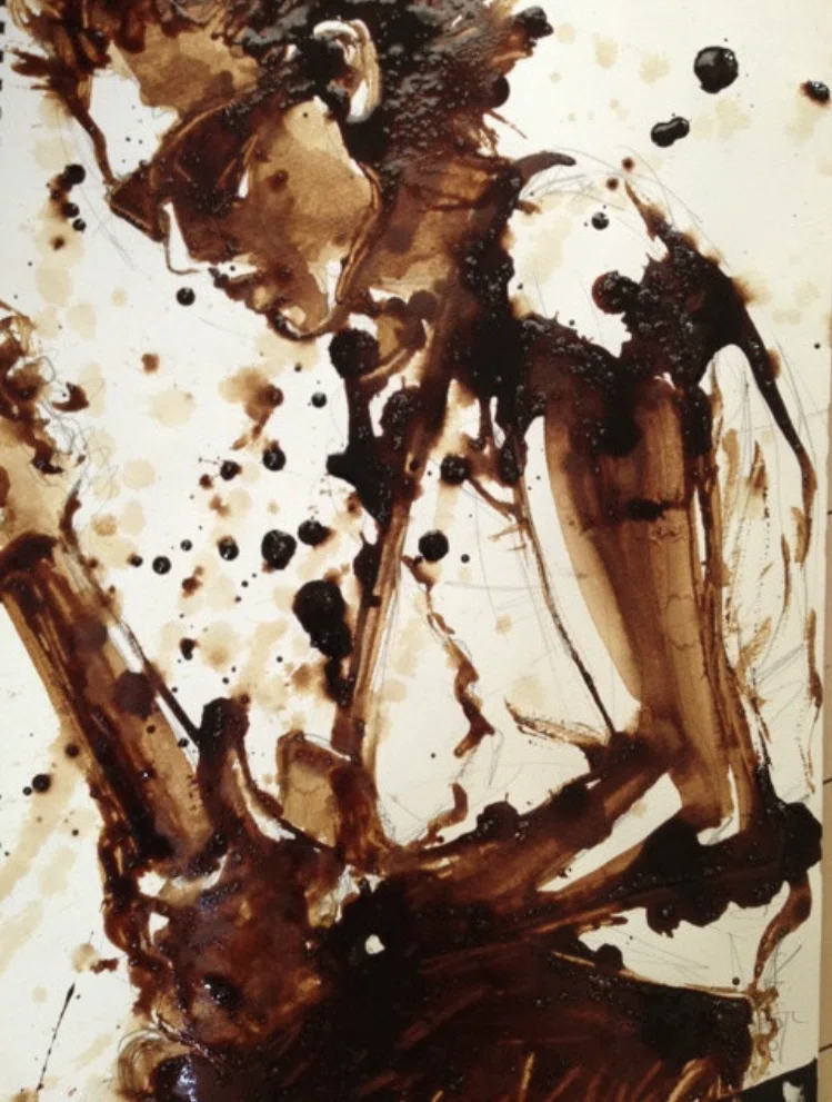 コーヒーをたらす理由｜minori coffee painting