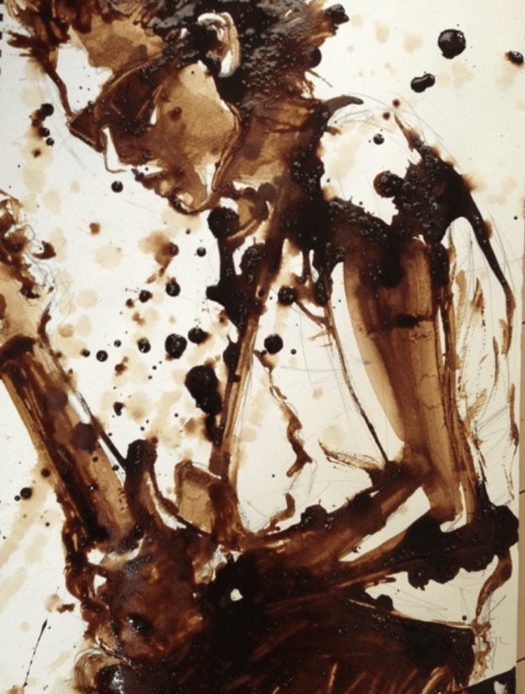 コーヒーをたらす理由｜minori coffee painting